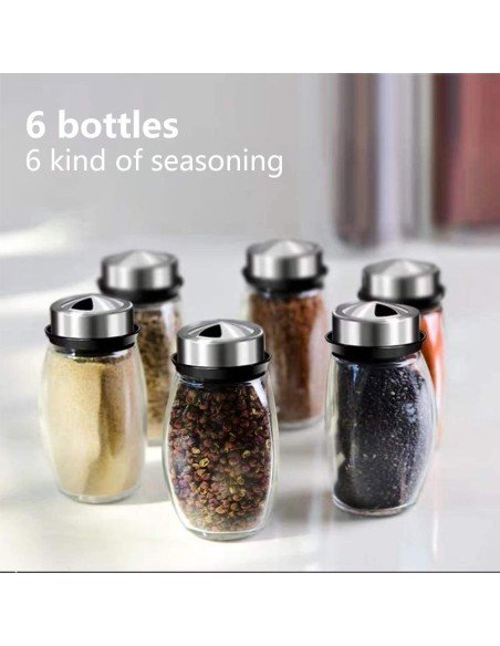 Carrusel Especiero Condimentos Spice Rack 6Pz Tapa Carrusel Especiero Condimentos Spice Rack 6Pz Tapa