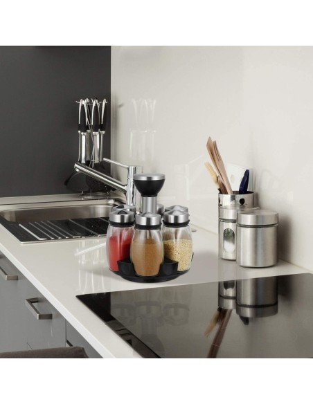 Carrusel Especiero Condimentos Spice Rack 6Pz Tapa Carrusel Especiero Condimentos Spice Rack 6Pz Tapa