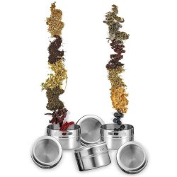 Soporte Especiero Condimentero Magnético 6Pz Tapa