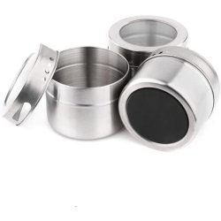 Soporte Especiero Condimentero Magnético 6Pz Tapa