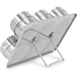 Soporte Especiero Condimentero Magnético 6Pz Tapa