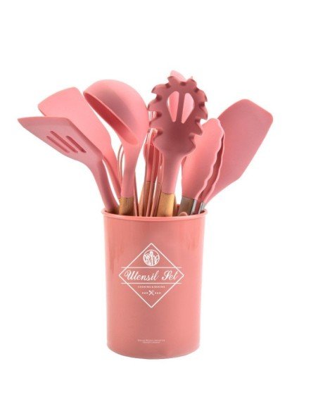 Setx12 Utensilios SIlicona Antiadherentes Cocina