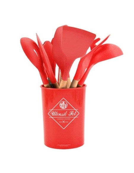 Setx12 Utensilios SIlicona Antiadherentes Cocina