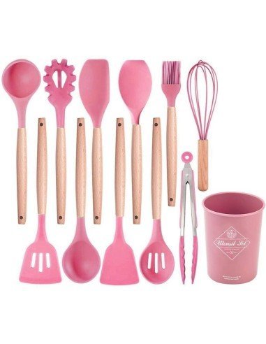 Setx12 Utensilios SIlicona Antiadherentes Cocina