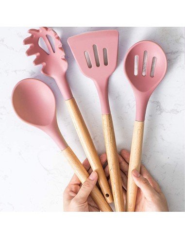 Setx12 Utensilios SIlicona Antiadherentes Cocina