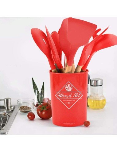 Setx12 Utensilios SIlicona Antiadherentes Cocina