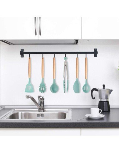 Setx12 Utensilios SIlicona Antiadherentes Cocina