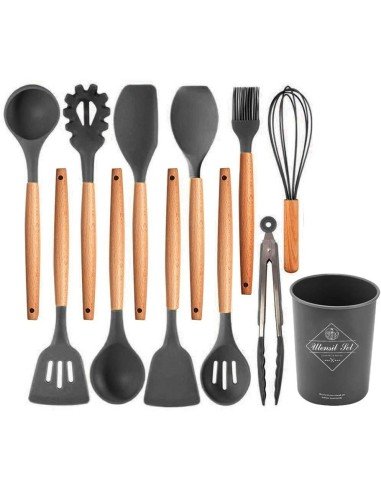 Setx12 Utensilios SIlicona Antiadherentes Cocina