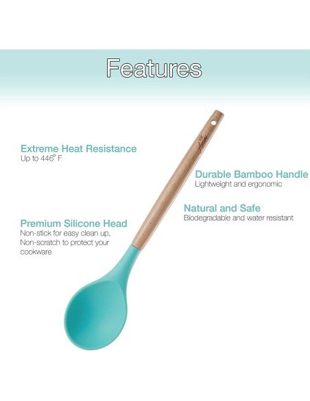 Setx12 Utensilios SIlicona Antiadherentes Cocina