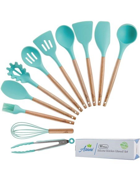 Setx12 Utensilios SIlicona Antiadherentes Cocina