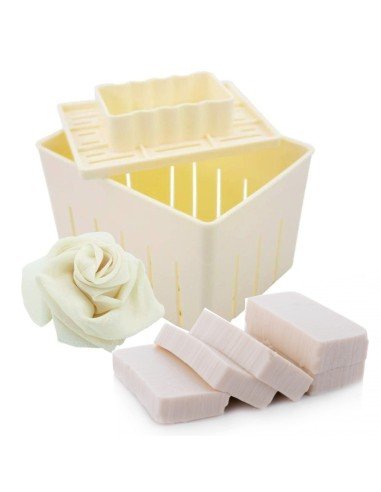 Mangocore Tofu Molde a Presión de queso Kit + Cheese Cloth Soy