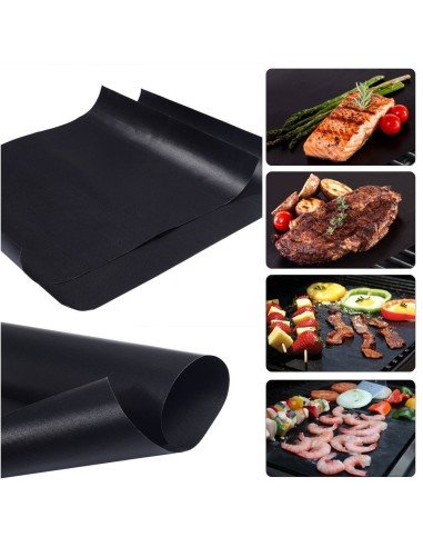 Set X6 Láminas Antiadherentes Asados Parrilla Bbq + Obsequiio