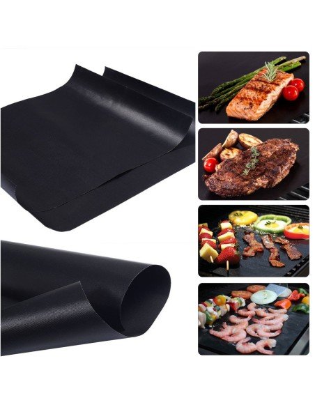 Set X6 Láminas Antiadherentes Asados Parrilla Bbq + Obsequiio Set X6 Láminas Antiadherentes Asados Parrilla Bbq + Obsequiio