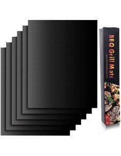Set X6 Láminas Antiadherentes Asados Parrilla Bbq + Obsequiio