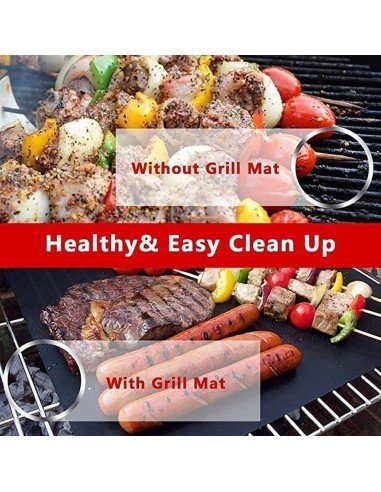 Set X6 Láminas Antiadherentes Asados Parrilla Bbq + Obsequiio