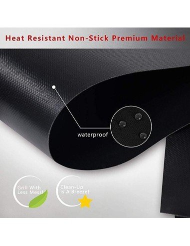 Set X6 Láminas Antiadherentes Asados Parrilla Bbq + Obsequiio