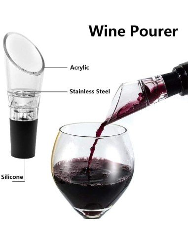 Setx3 Dosificador Aireador Vino tapón vertedor servidor d Licor