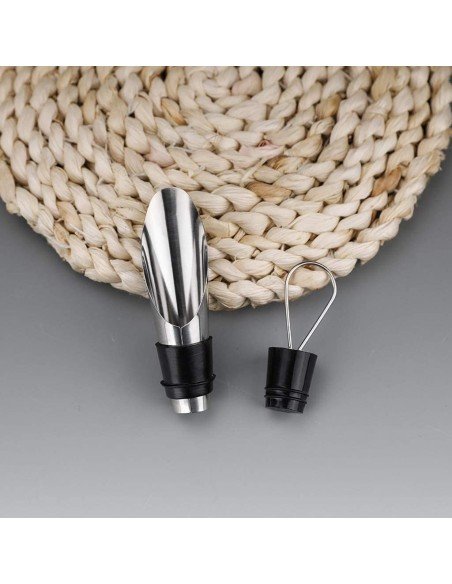 Dosificador Aireador Vino en Acero inoxidable