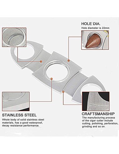Cortapuros en Acero Tabacos despicadora puros habanos