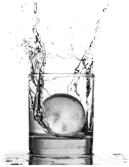 Hielo en bolas, molde de silicona para hacer esferas de hielo 2.5"