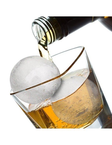 Hielo en bolas, molde de silicona para hacer esferas de hielo 2.5"