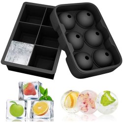 Molde De Silicona Hielo Cubeteras Whisky Ice Hielera X2 !