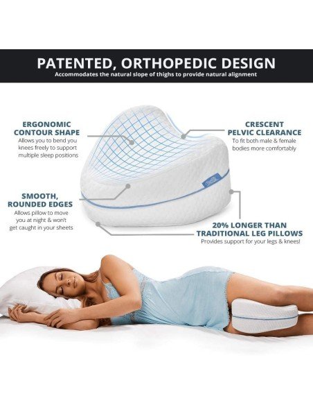 Almohada de Entre Pierna Rodillas Memory Pillow foam Ortopédicas Almohada de Entre Pierna Rodillas Memory Pillow foam Ortopédicas