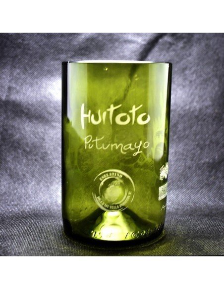 Vaso Reciclado Ancentrales Cultura Huitoto EseLatino .. deja huella positiva !!