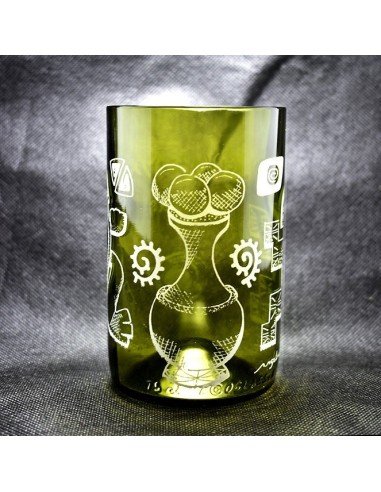 Vaso Reciclado Ancentrales Cultura Quimbaya EseLatino .. deja huella posiva !!