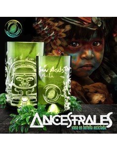 Vaso Reciclado Ancentrales Cultura San Agustín EseLatino .. deja huella posiva !!