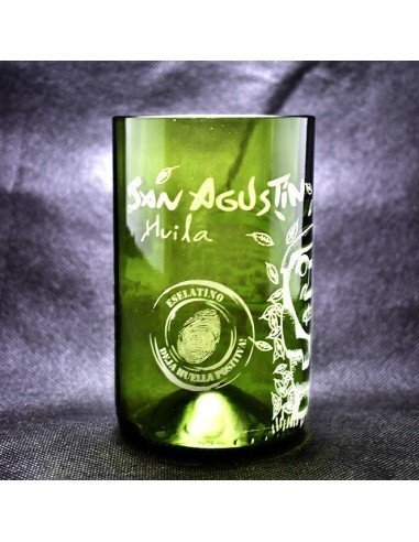 Vaso Reciclado Ancentrales Cultura San Agustín EseLatino .. deja huella posiva !!