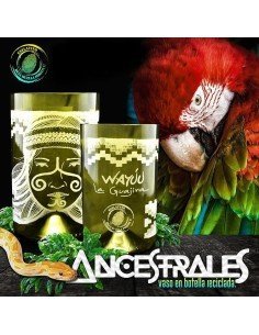 Vaso Reciclado Ancentrales Cultura Wayuú EseLatino .. deja huella posiva !!