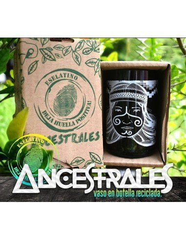 Vaso Reciclado Ancentrales Cultura Wayuú EseLatino .. deja huella posiva !!