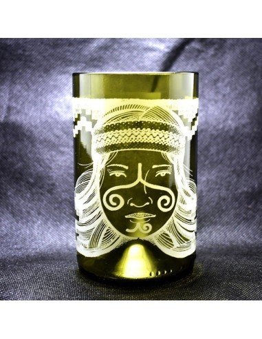 Vaso Reciclado Ancentrales Cultura Wayuú EseLatino .. deja huella posiva !!