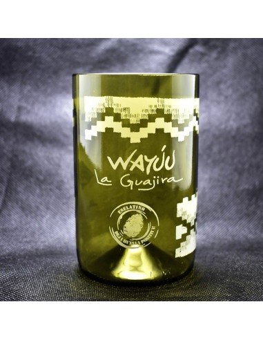 Vaso Reciclado Ancentrales Cultura Wayuú EseLatino .. deja huella posiva !!