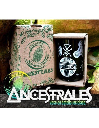 Vaso Reciclado Ancentrales Cultura Guane EseLatino .. deja huella posiva !!
