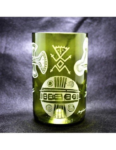 Vaso Reciclado Ancentrales Cultura Guane EseLatino .. deja huella posiva !!