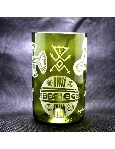 Vaso Reciclado Ancentrales Cultura Guane EseLatino .. deja huella posiva !!