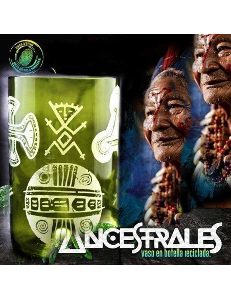 Vaso Reciclado Ancentrales Cultura Guane EseLatino .. deja huella posiva !!