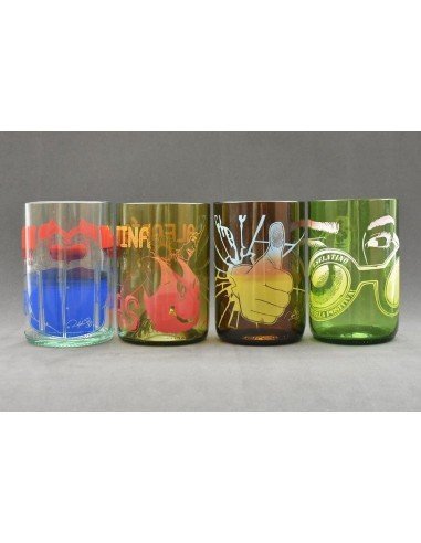 Pack x4 unidad Vasos Reciclados EseLatino .. deja huella positiva !!