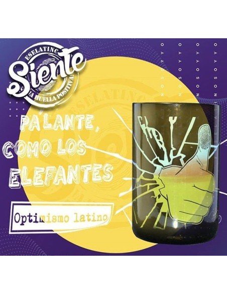 Pack x4 unidad Vasos Reciclados EseLatino .. deja huella positiva !!