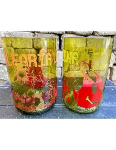 Vaso Reciclado Siente Alegría Latina EseLatino .. deja huella positiva !!