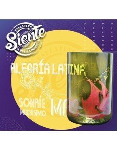 Vaso Reciclado Siente Alegría Latina EseLatino .. deja huella positiva !! 2