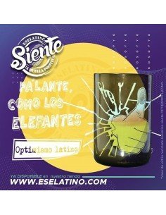 Vaso Reciclado Siente Optimismo Latino EseLatino .. deja huella positiva !! 2