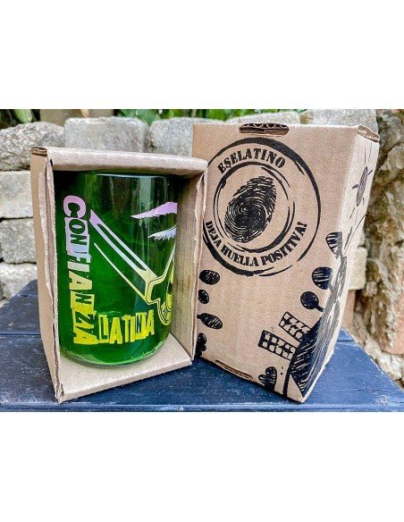 Vaso Reciclado Siente Confianza Latina EseLatino .. deja huella positiva !!