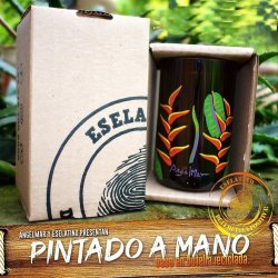 Vaso Reciclado del Campo Pintado a Mano !!