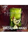 Vaso Reciclado Animales del Campo Pintado a Mano !!