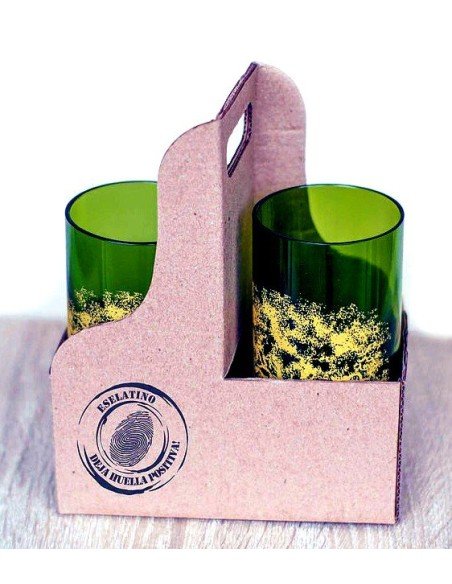 Setx2 Pareja Vasos Altos Reciclados Malteadas !!