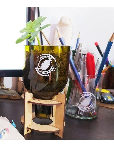 Maceta Suculenta Matero Vidrio Reciclado eseLatino !!