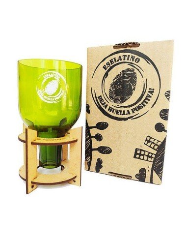 Maceta Suculenta Matero Vidrio Reciclado eseLatino !!